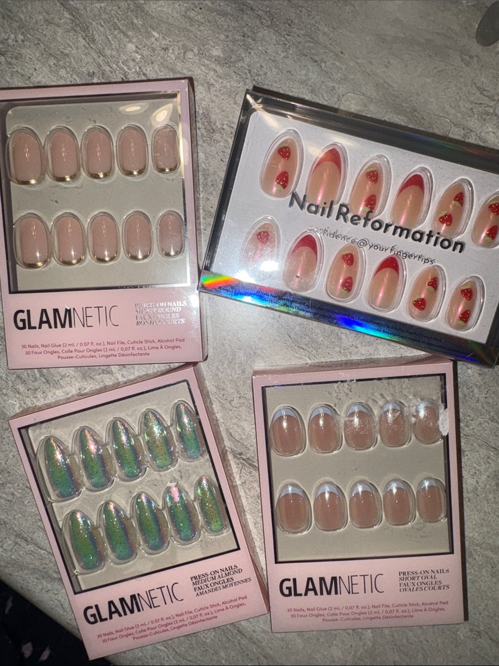 NWT Press-On Nail Kits (Nail Reformation & Glamnetic)
